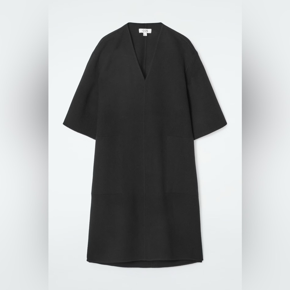 COS V-Neck Double Faced Wool Dress